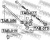 FEBEST TAB-056 Control Arm-/Trailing Arm Bush